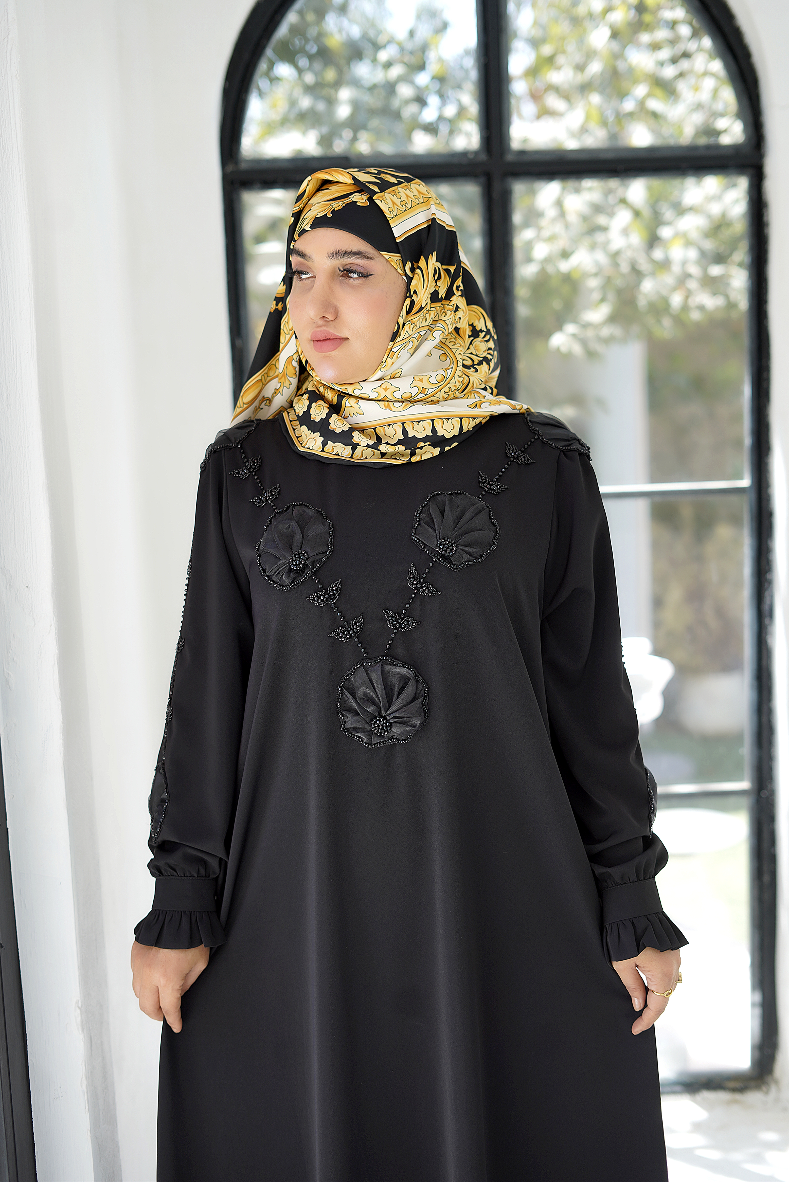 عباحجابی جواهردوزی سایه