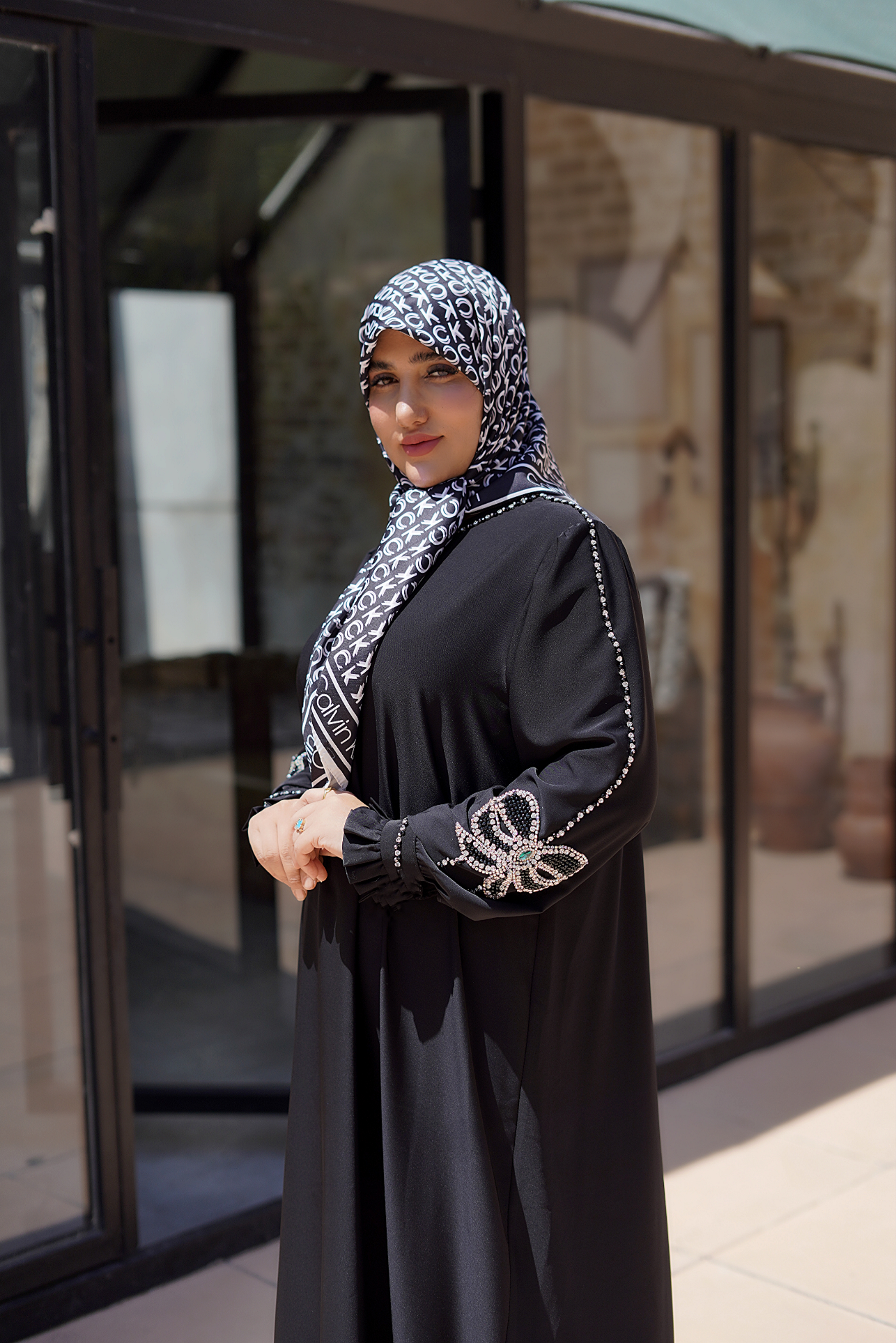 عبامجلسی جواهردوزی پاپیون